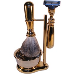Bulbous set auriu pentru bărbierit