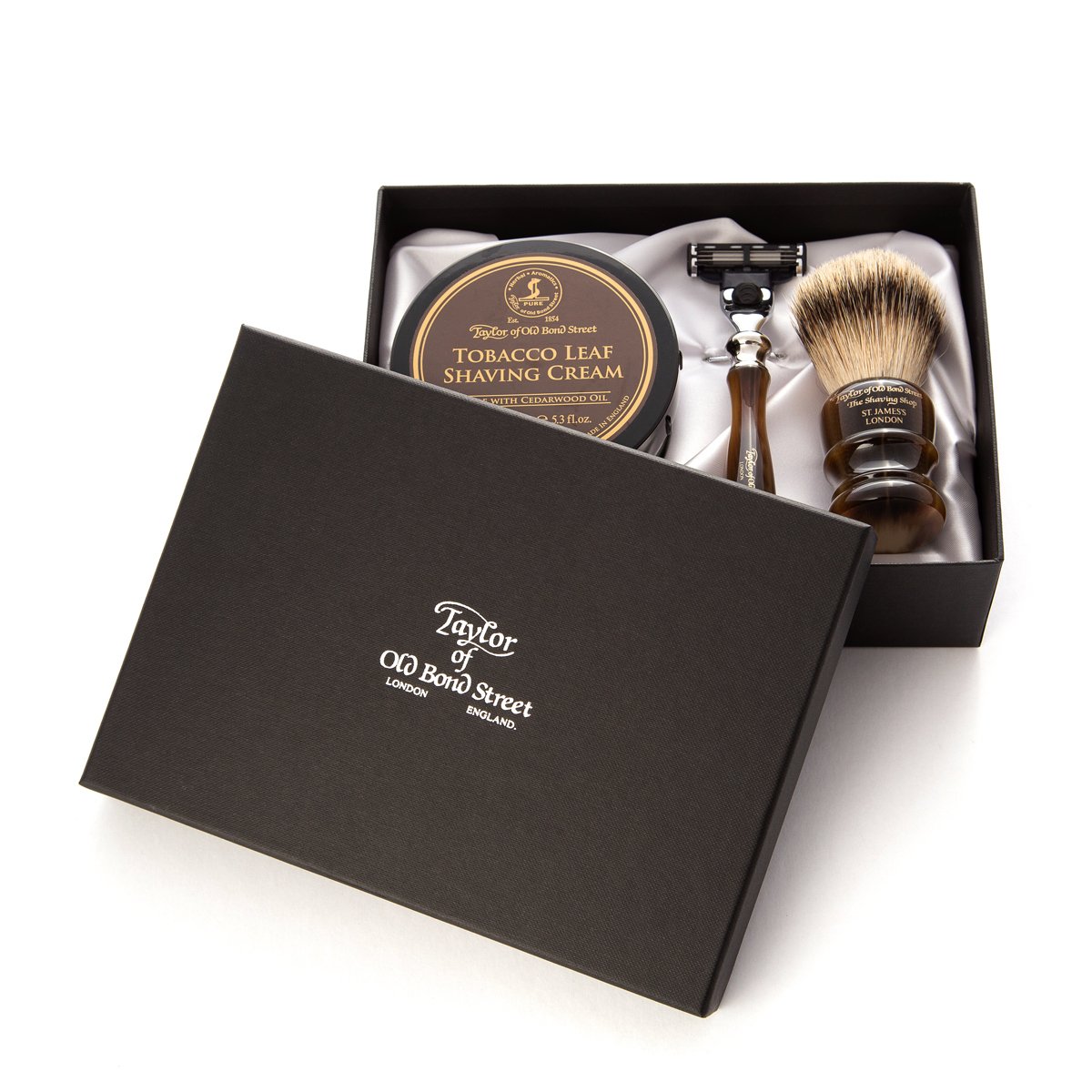 Victorian Tobacco Leaf pure badger luxury starter set