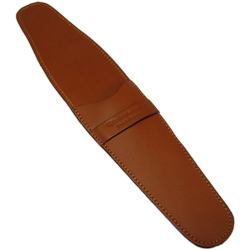 Toc din piele caramizie