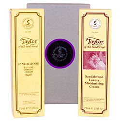 Cadou Sandalwood - cremă de ras & cremă hidratantă