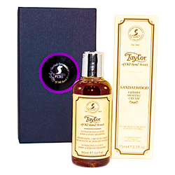 Set cadou Sandalwood - cremă de ras & şampon