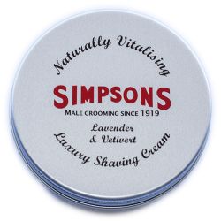 Simpson Luxury Lavender & Vetivert Shaving Cream