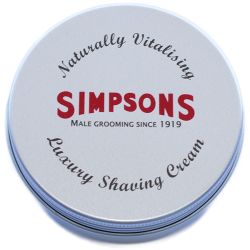 Simpson Luxury Shaving Cream - unscented