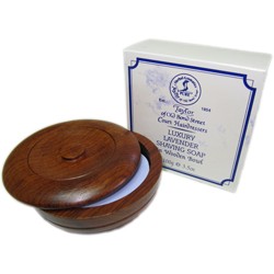 Lavender săpun de ras în bol de lemn